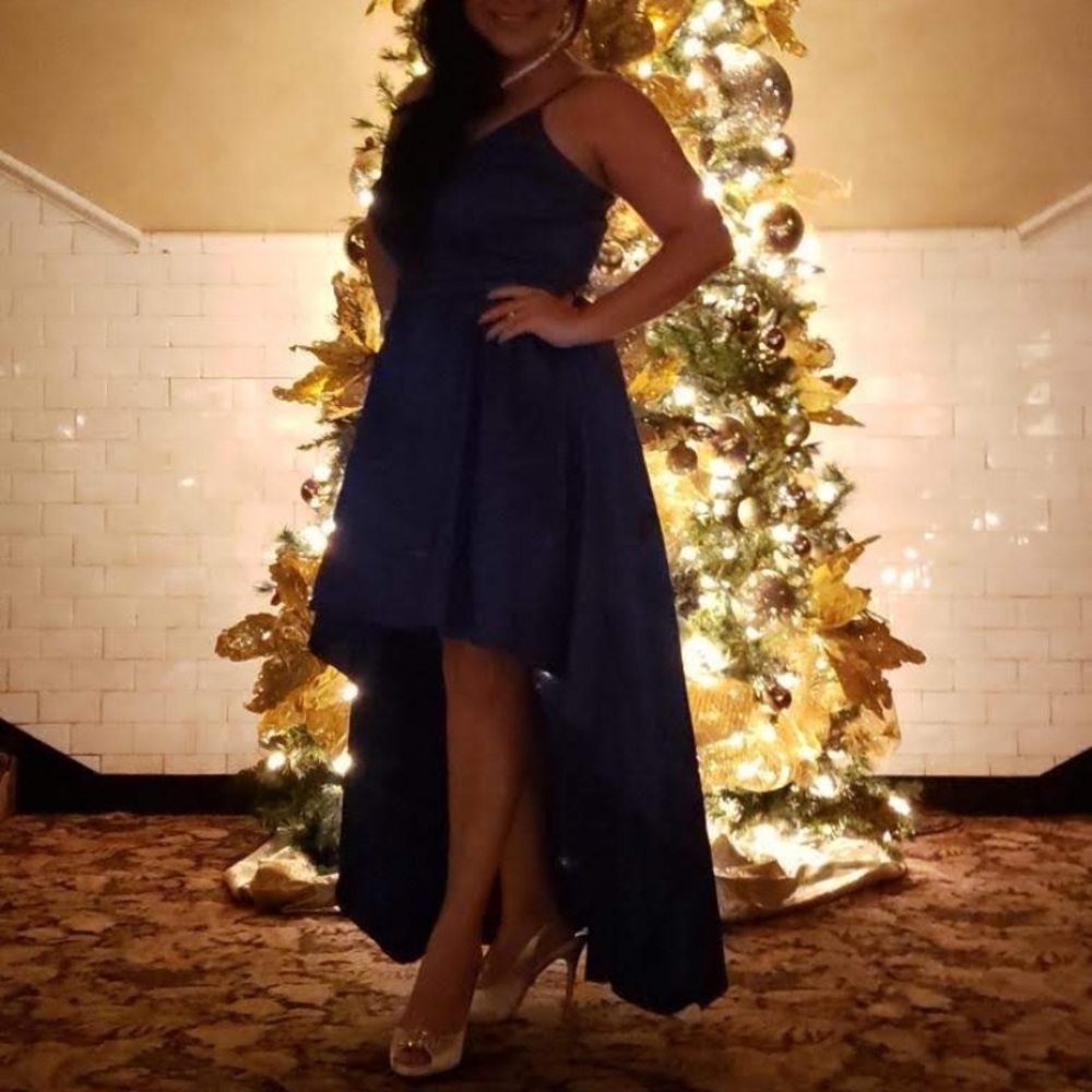 High low Gorgeous royal blue dress great condition